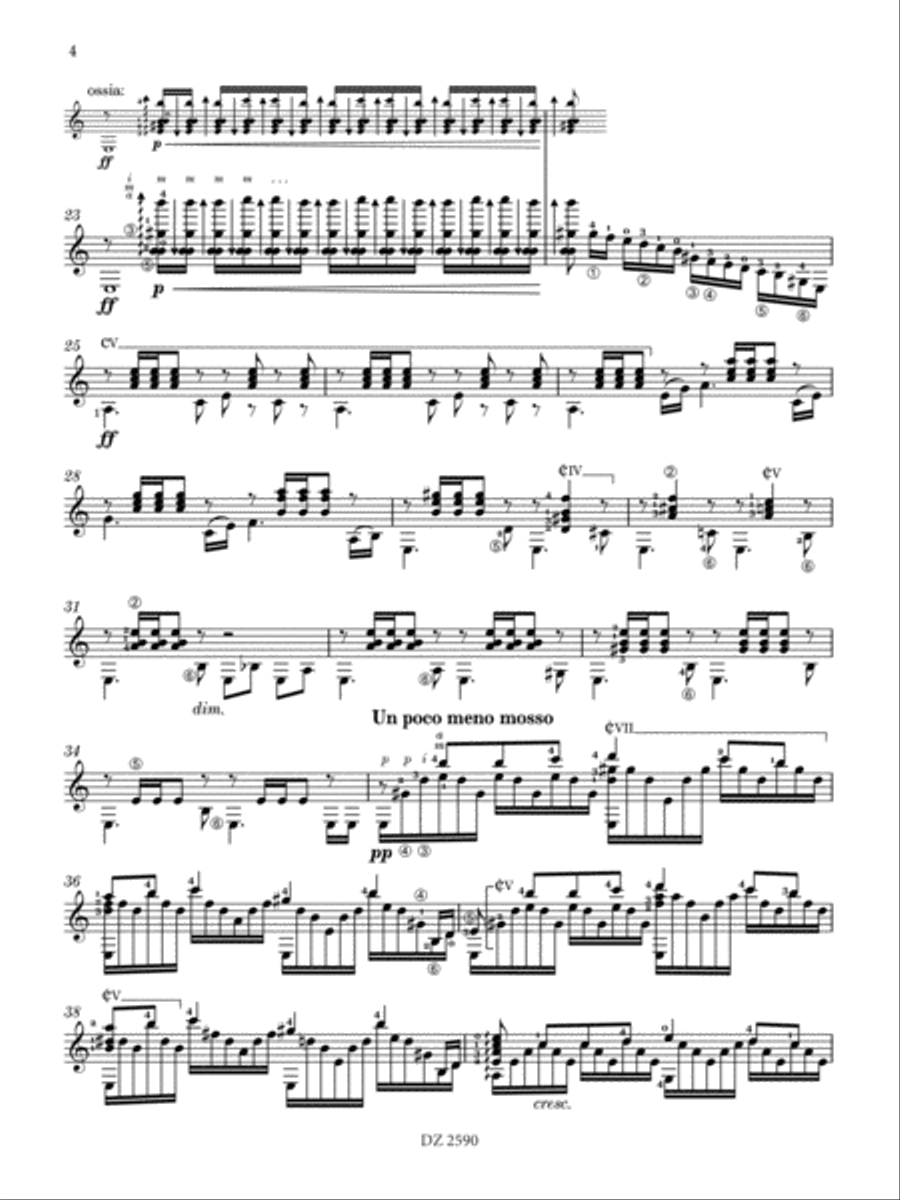Prelude in G minor, Op. 23, No. 5 Classical Guitar scores gallery preview page 4