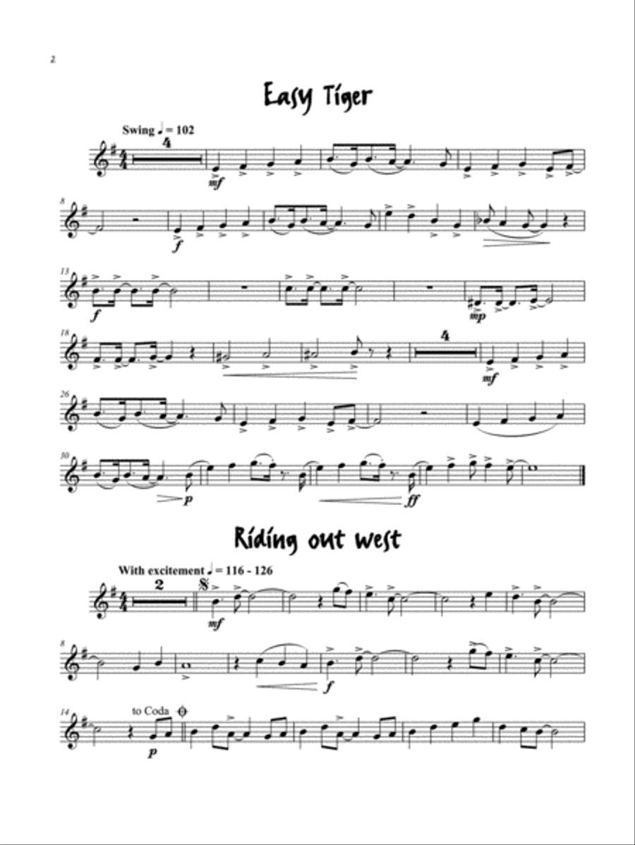 Easy Jazzin' About -- Fun Pieces for Recorder Recorder scores gallery preview page 7