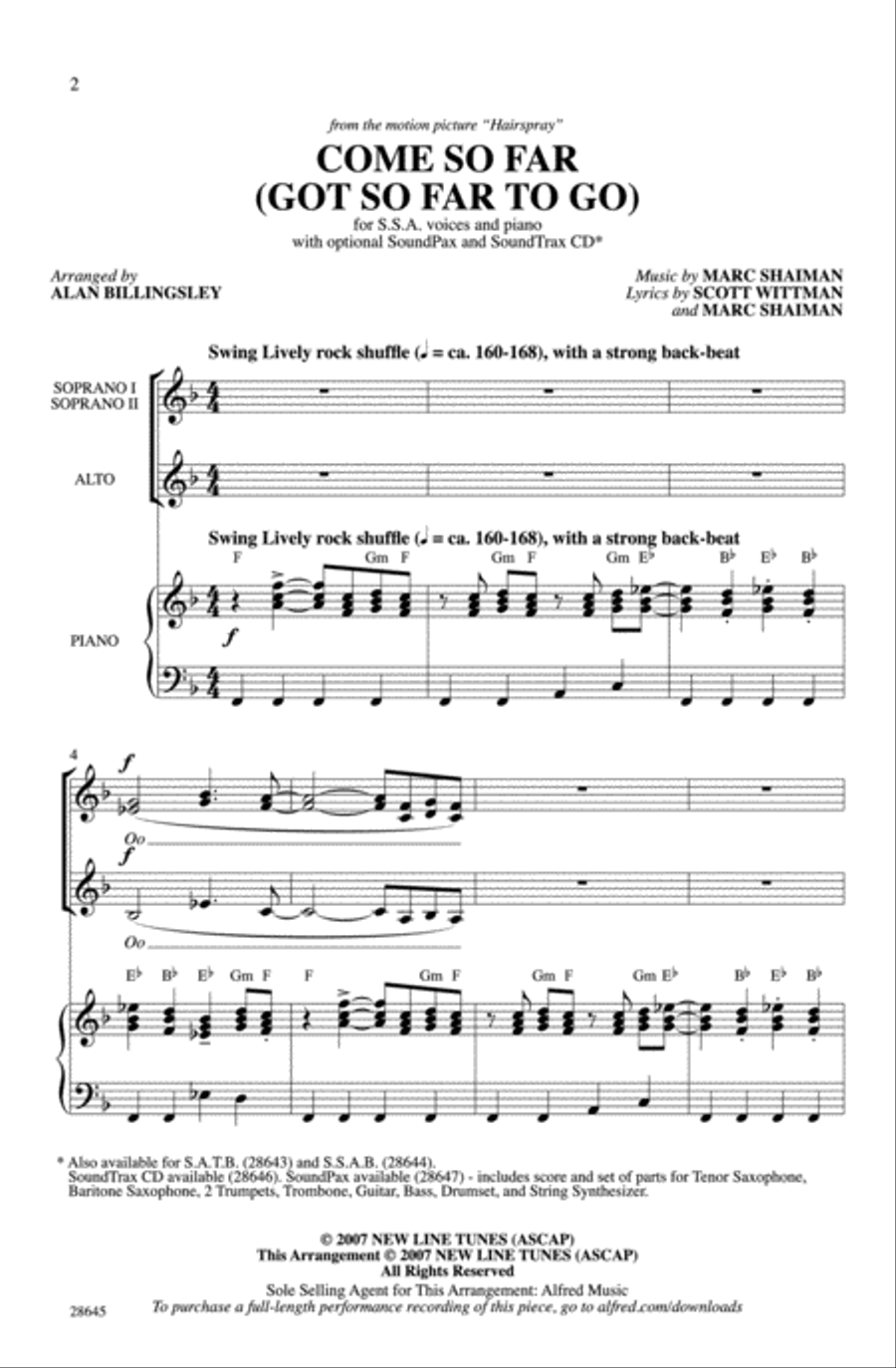 Come So Far (Got So Far to Go) Women's Choir scores gallery preview page 2