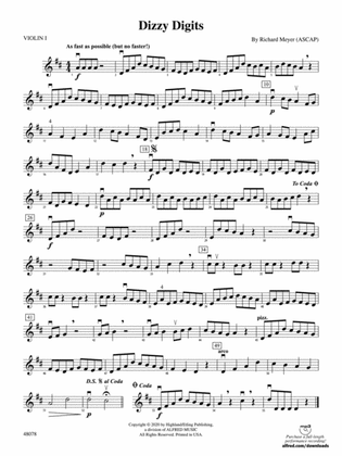 Dizzy Digits: 1st Violin