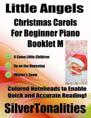 Book cover for Little Angels Christmas Carols for Beginner Piano Booklet M
