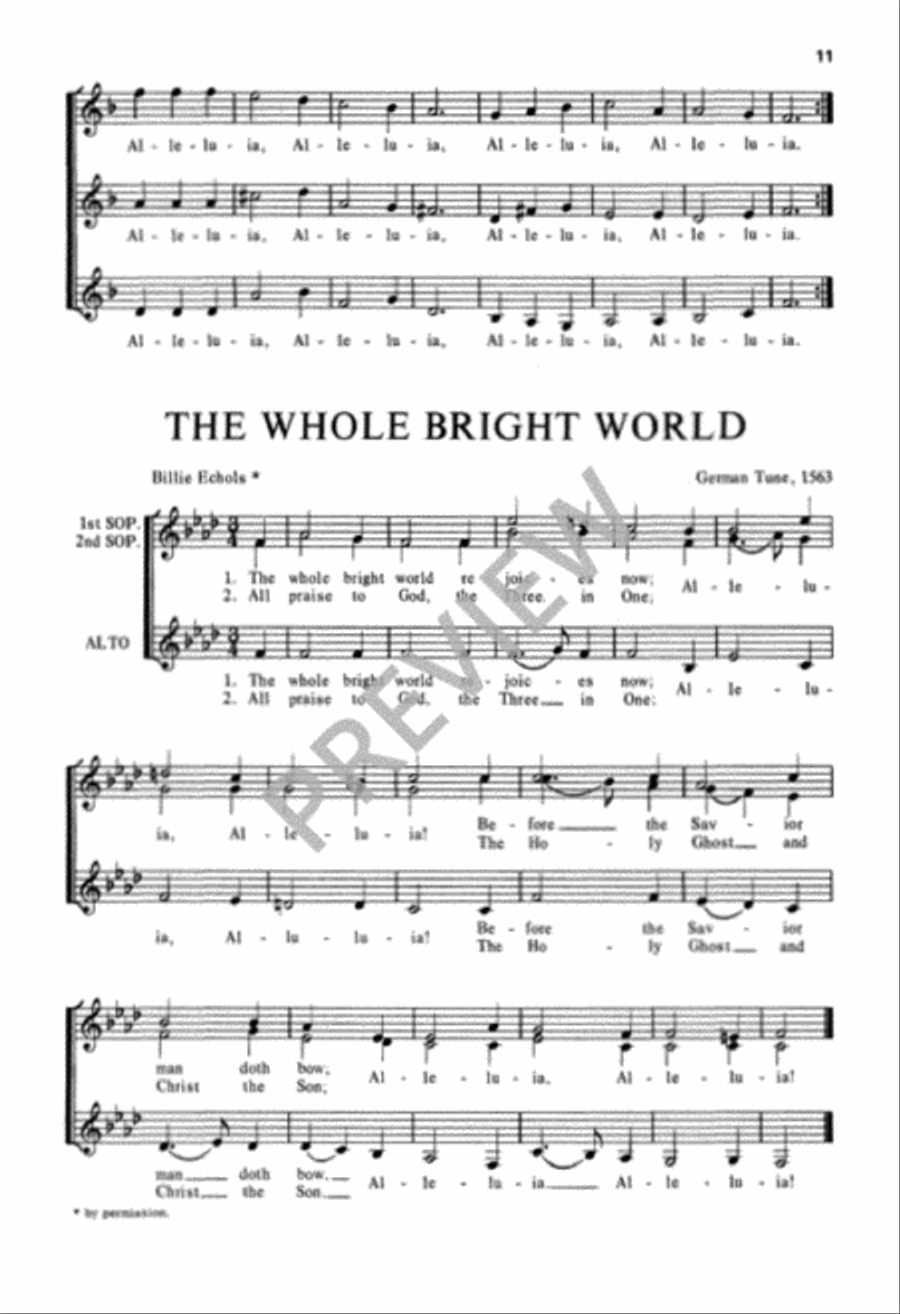 Eight Short Easter Carols SSA scores gallery preview page 12