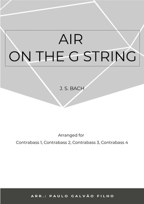 Book cover for AIR ON THE G STRING - CONTRABASS QUARTET