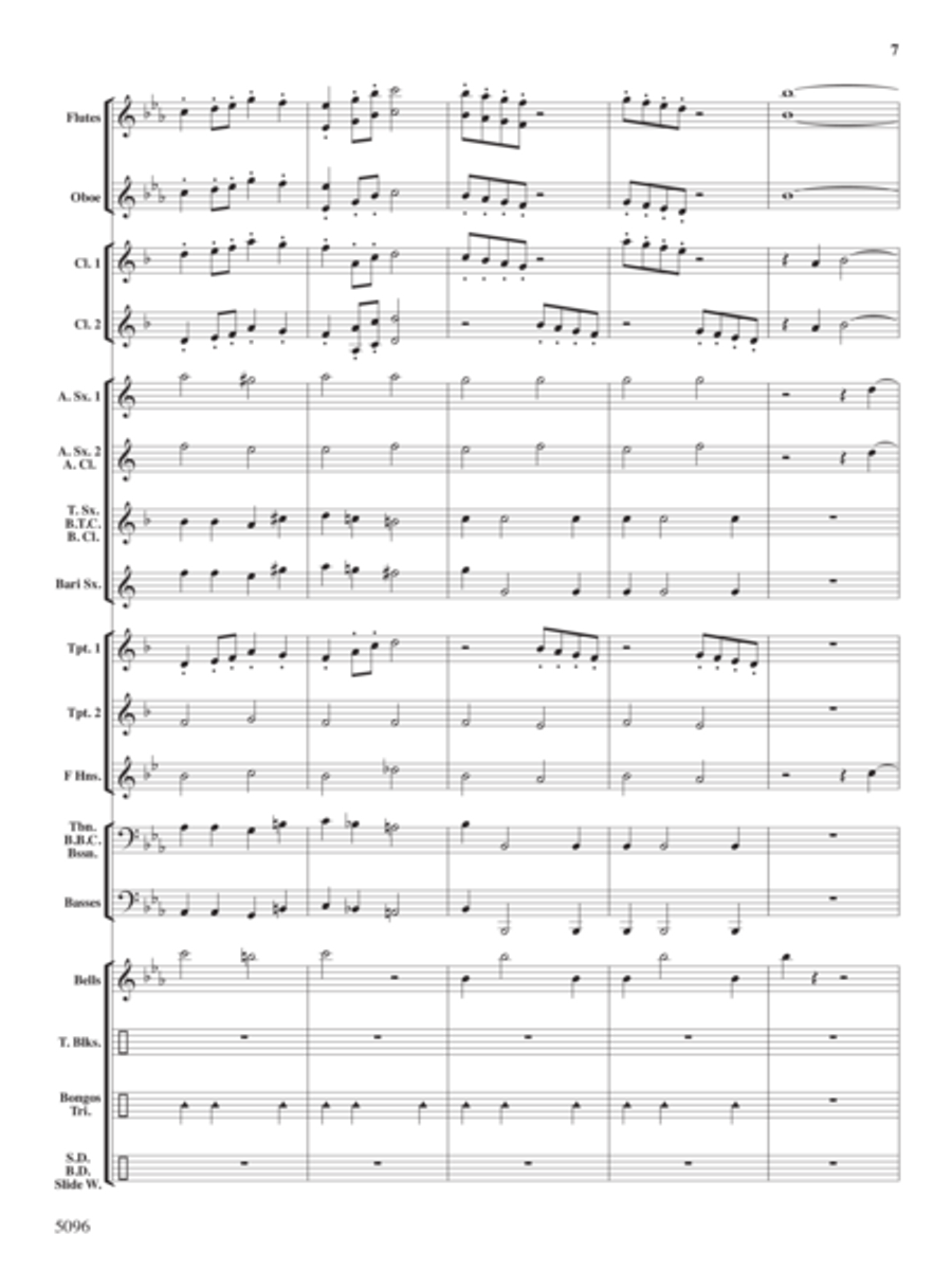 Portly Penguin Parade Concert Band scores gallery preview page 6