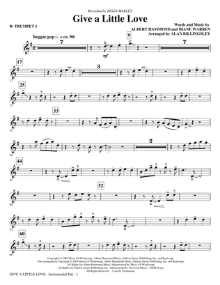 Give A Little Love (arr. Alan Billingsley) - Bb Trumpet 1