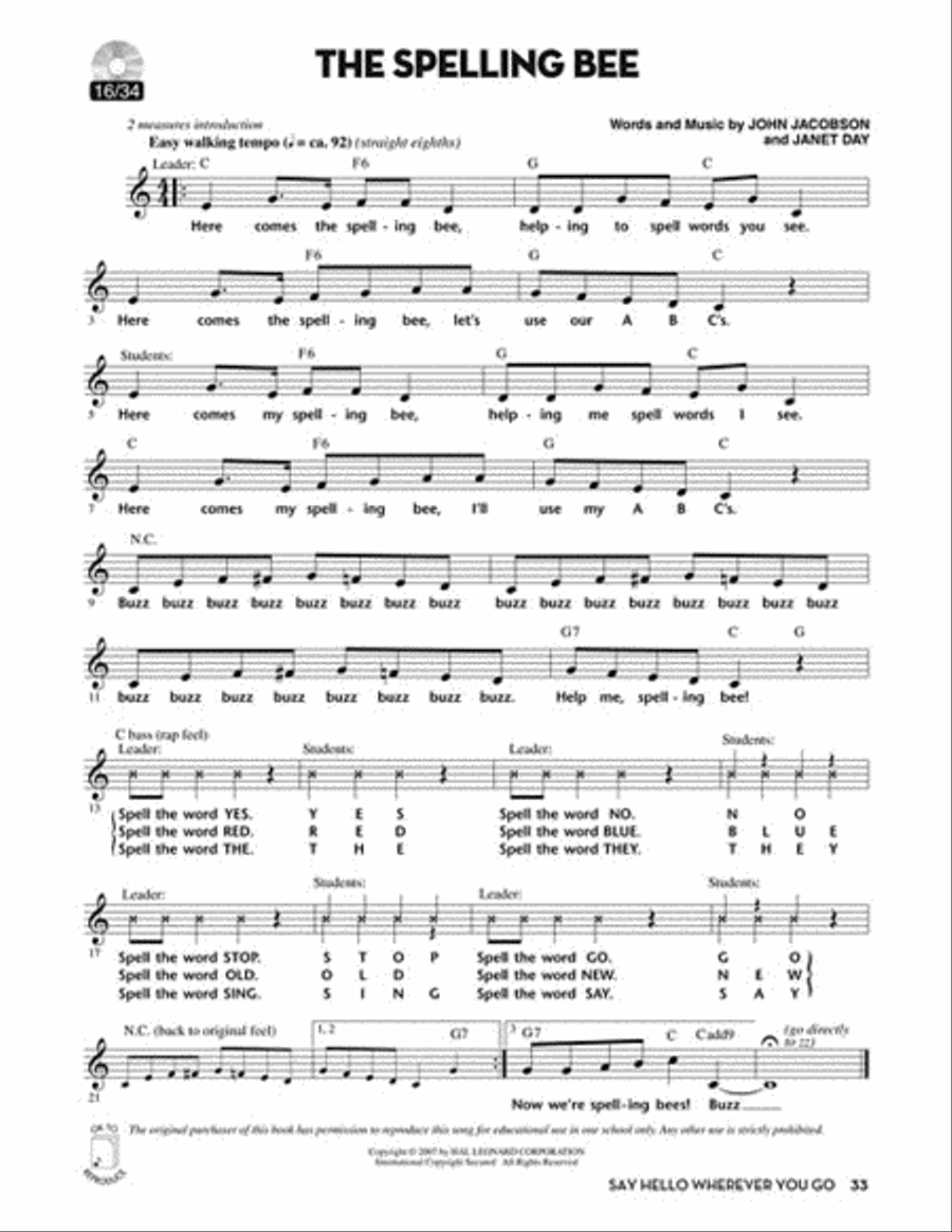 Say Hello Wherever You Go Choir scores gallery preview page 6