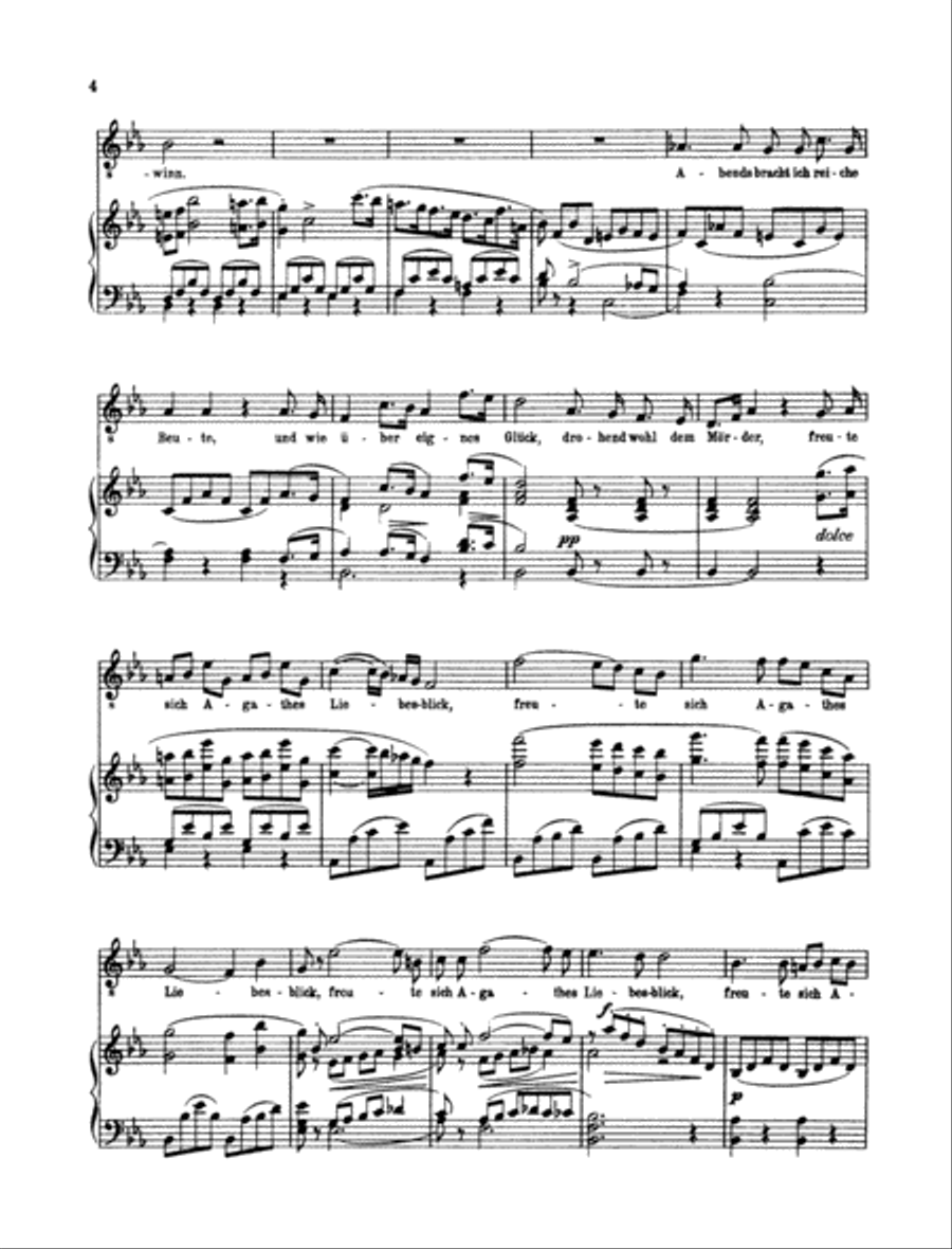 Durch die Wälder, durch die Auen Tenor Voice scores gallery preview page 3
