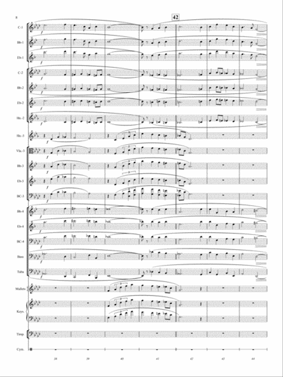 Danny Boy Danny Boy Concert Band scores gallery preview page 8