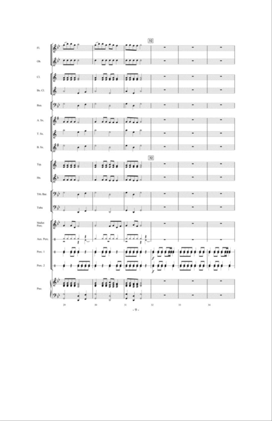 The Distant Castle Concert Band scores gallery preview page 8