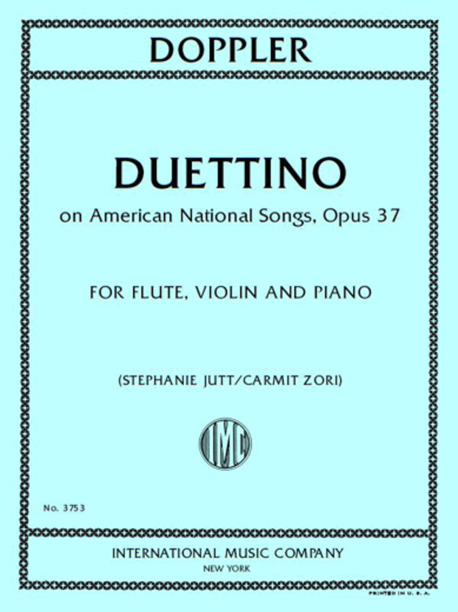 Duettino On American National Songs, Opus 37, For Flute, Violin, And Piano Flute scores gallery preview page 1
