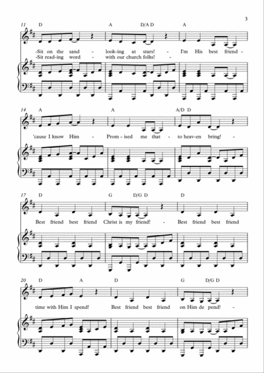 Best Friend Voice scores gallery preview page 3