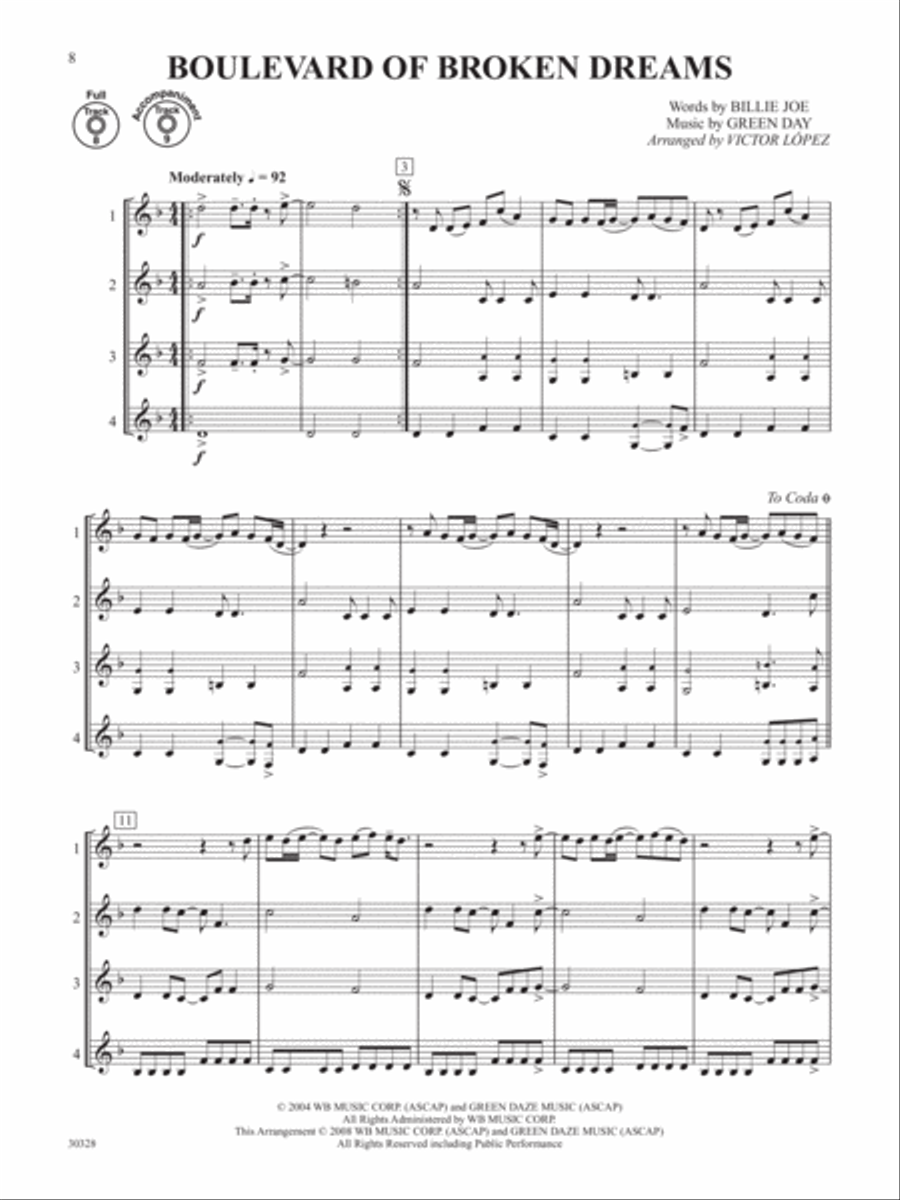 Flex-Ability More Pops -- Solo-Duet-Trio-Quartet with Optional Accompaniment Small Ensemble scores gallery preview page 3