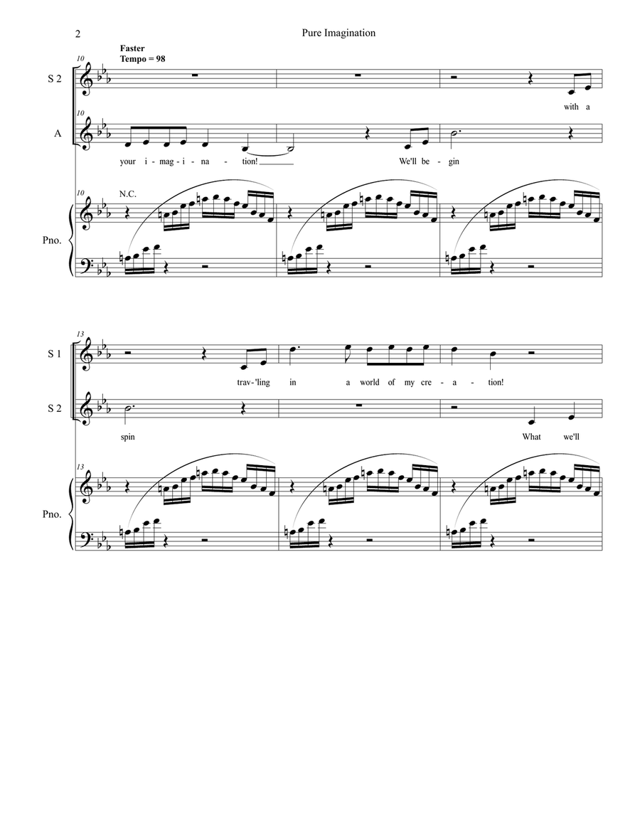 Pure Imagination SSA scores gallery preview page 2