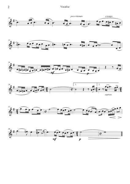 Vocalise, Op. 34 No. 14 image number null