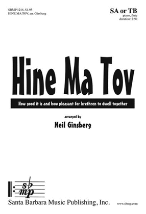 Book cover for Hine Ma Tov - SA Octavo