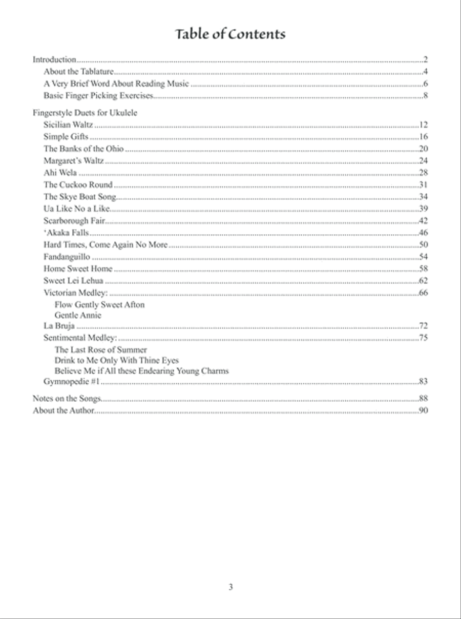 Fingerstyle Duets for Ukulele Ukulele scores gallery preview page 9