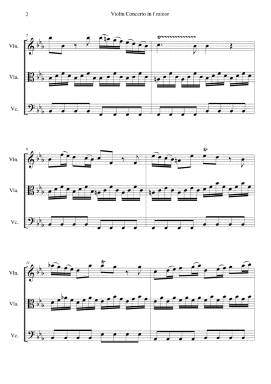 The Four Seasons - Winter 2nd Movement String Trio scores gallery preview page 2