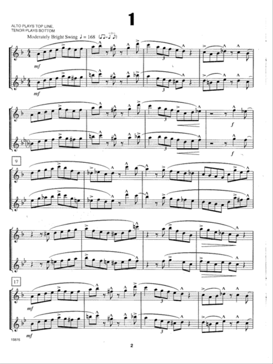 Six Jazz Duets, Volume 3 Six Jazz Duets, Volume 3 Woodwind Duet scores gallery preview page 2