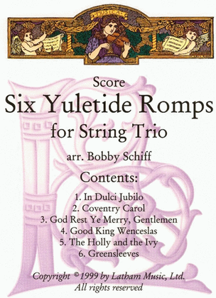 Book cover for 6 Yuletide Romps For String Trio