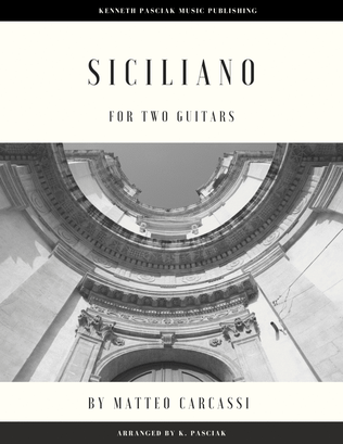 Book cover for Siciliano (for Two Guitars)