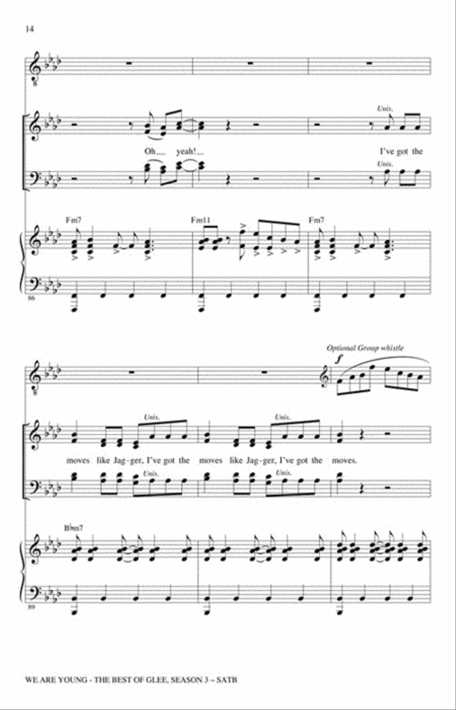 We Are Young 4-Part scores gallery preview page 3