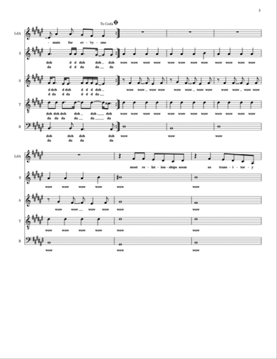 Soulmate Choir scores gallery preview page 5