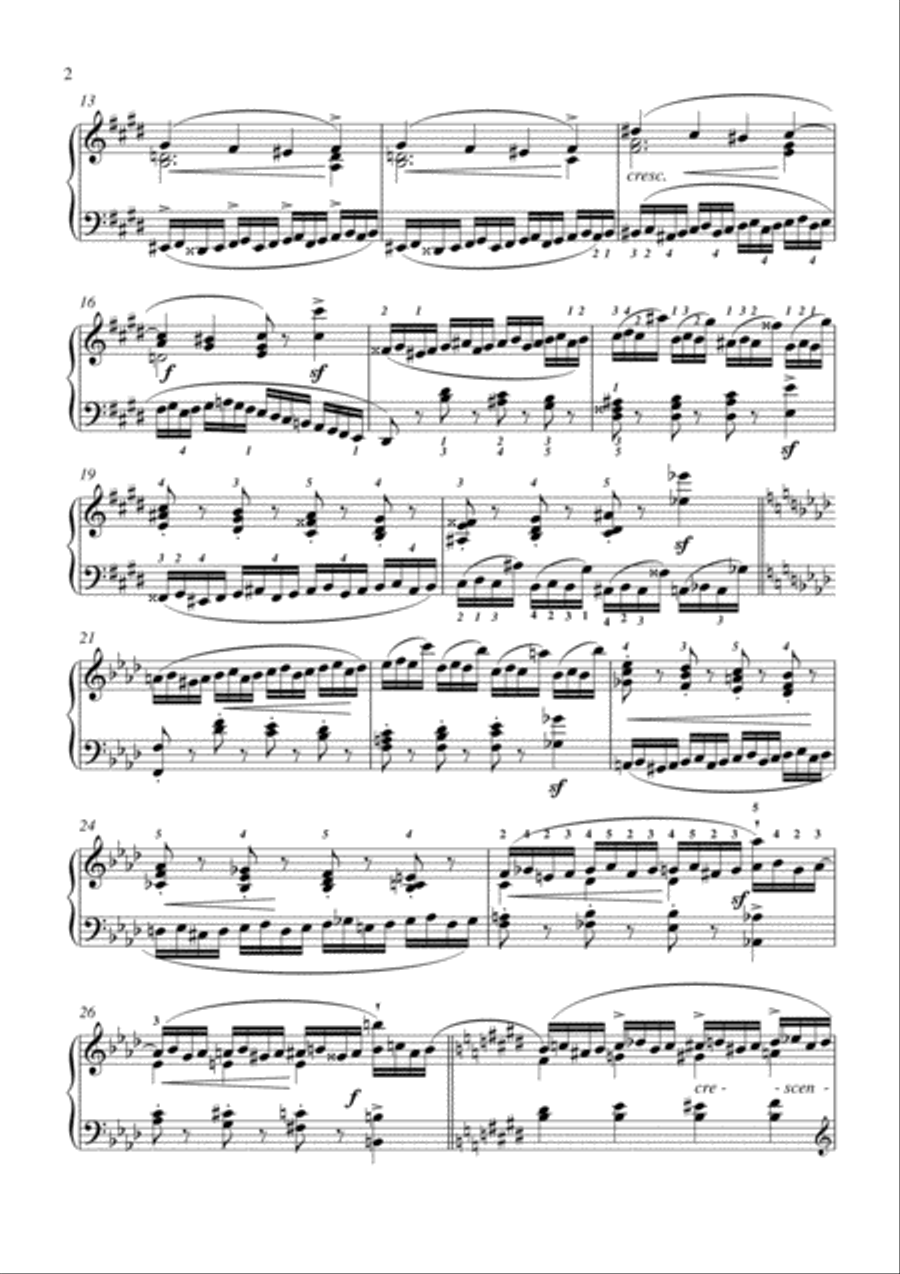 Chopin - Etude Op. 10, No. 4 in C-sharp minor for piano solo Piano Method scores gallery preview page 3