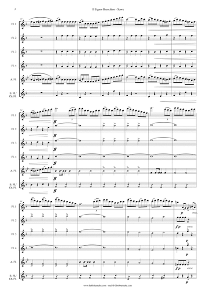 Il Signor Bruschino - Overture for Flute Choir image number null