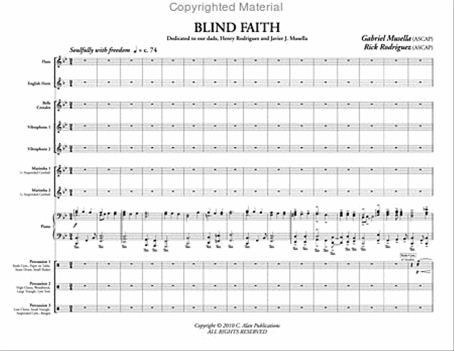 Blind Faith Percussion Ensemble scores gallery preview page 2