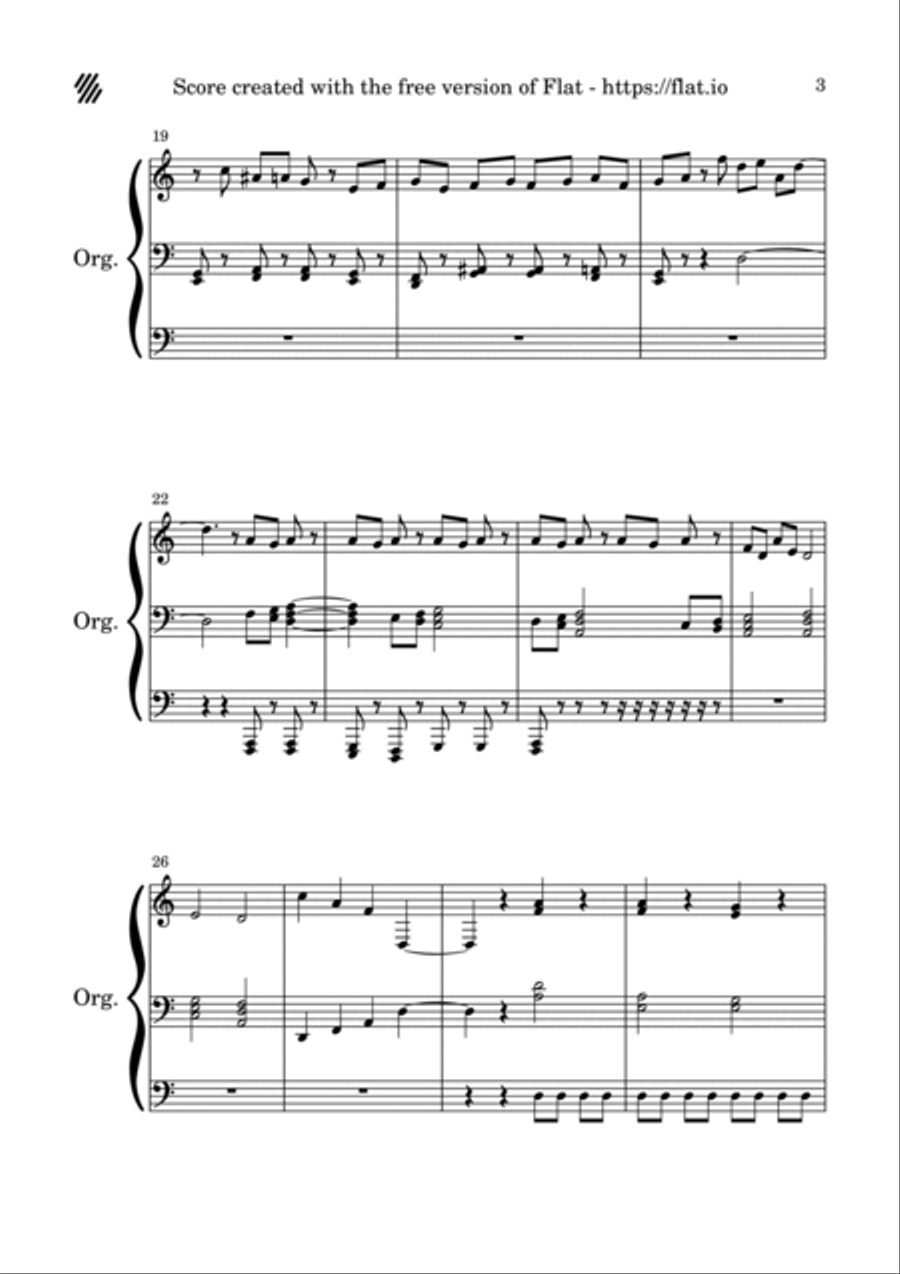 Futility: Quarantine Futility: Quarantine Organ Solo scores gallery preview page 3