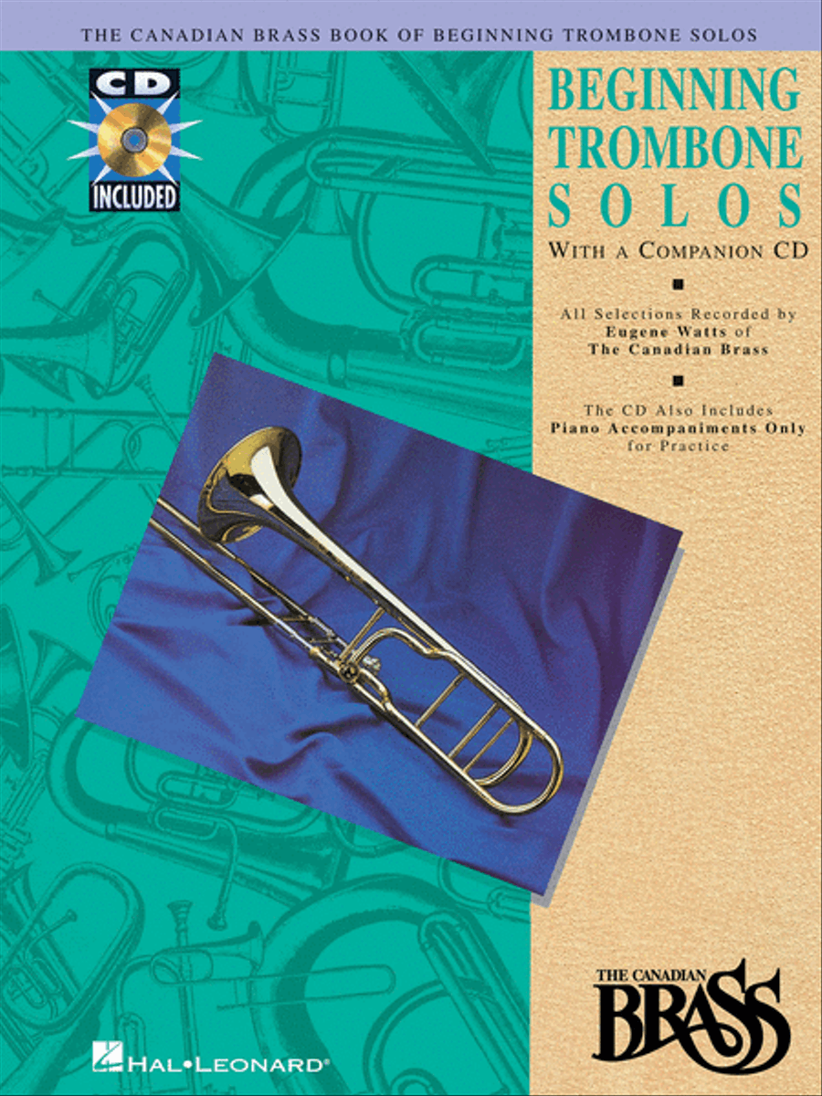 The Canadian Brass Book of Beginning Trombone Solos Piano Accompaniment scores gallery preview page 1