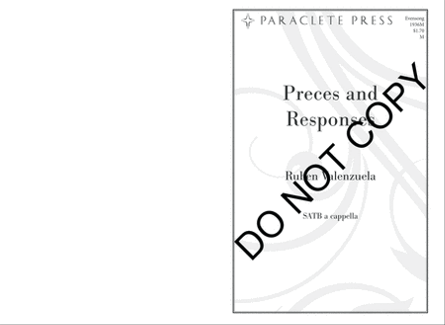 Preces and Responses 4-Part scores gallery preview page 2