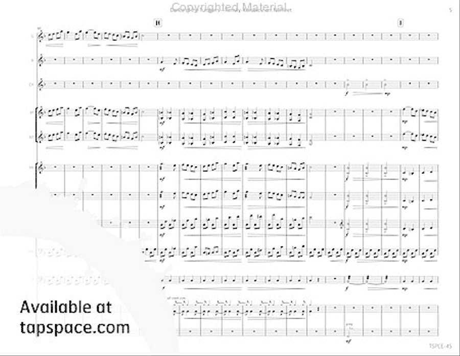 Dance of the Tumblers Percussion Ensemble scores gallery preview page 8