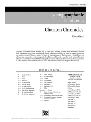 Chariton Chronicles: Score
