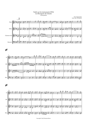 Charpentier: Noëls sur les instruments (Carols on the Instruments) H 534 (Complete) - wind quartet