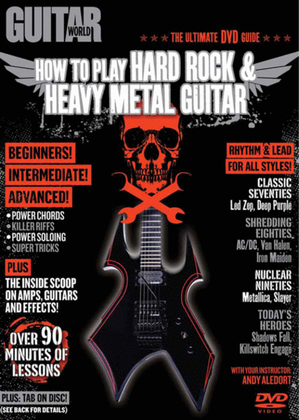 Book cover for Guitar World -- How to Play Hard Rock & Heavy Metal Guitar