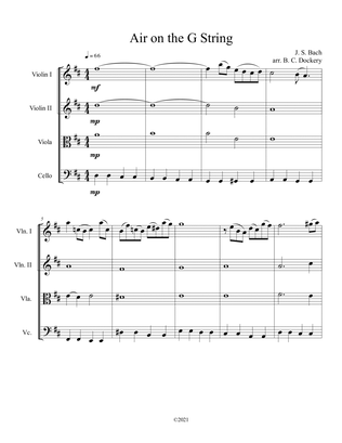 Air on the G String (String Quartet)