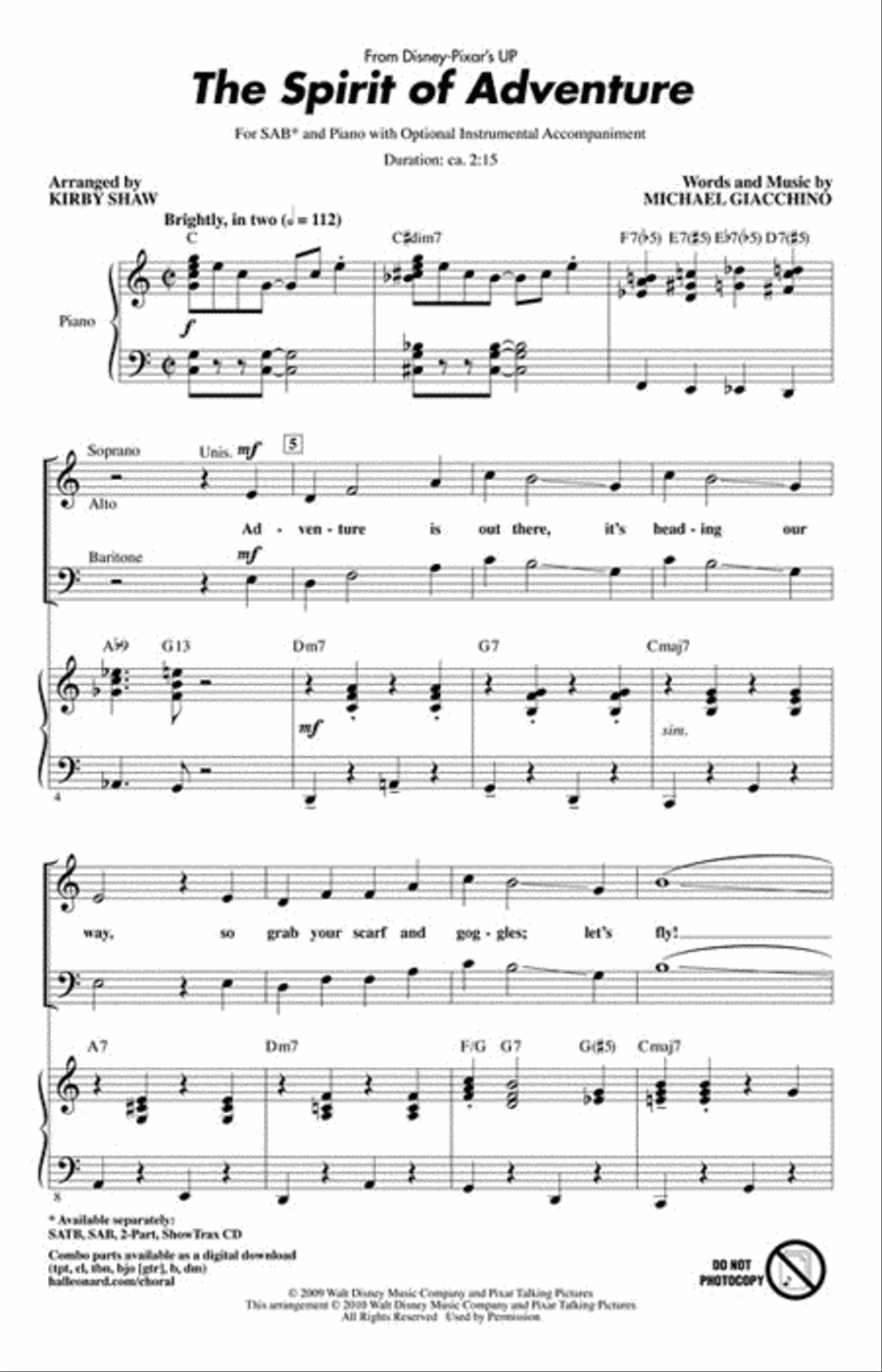 The Spirit of Adventure The Spirit of Adventure 3-Part scores gallery preview page 2