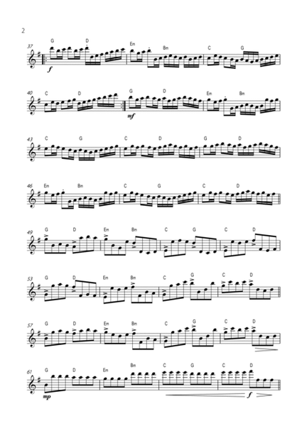 "Canon" by Pachelbel - Version for OBOE SOLO. image number null