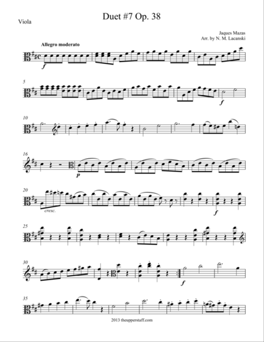 Duet #7, Op. 38 String Duet scores gallery preview page 1