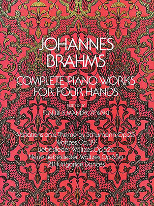 Book cover for Complete Piano Works for Four Hands