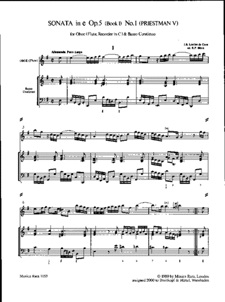 6 Sonatas from Op. 5