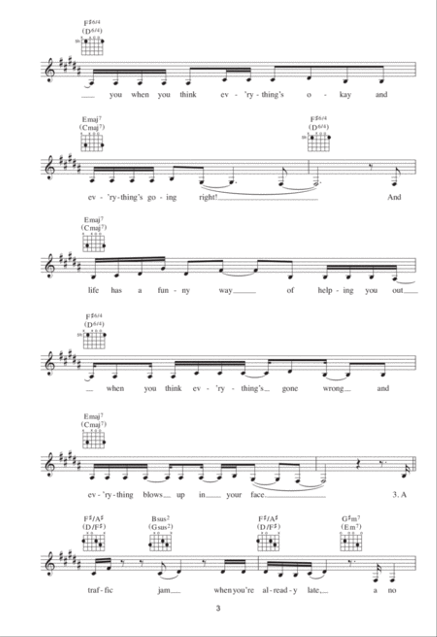 Ironic Piano scores gallery preview page 3