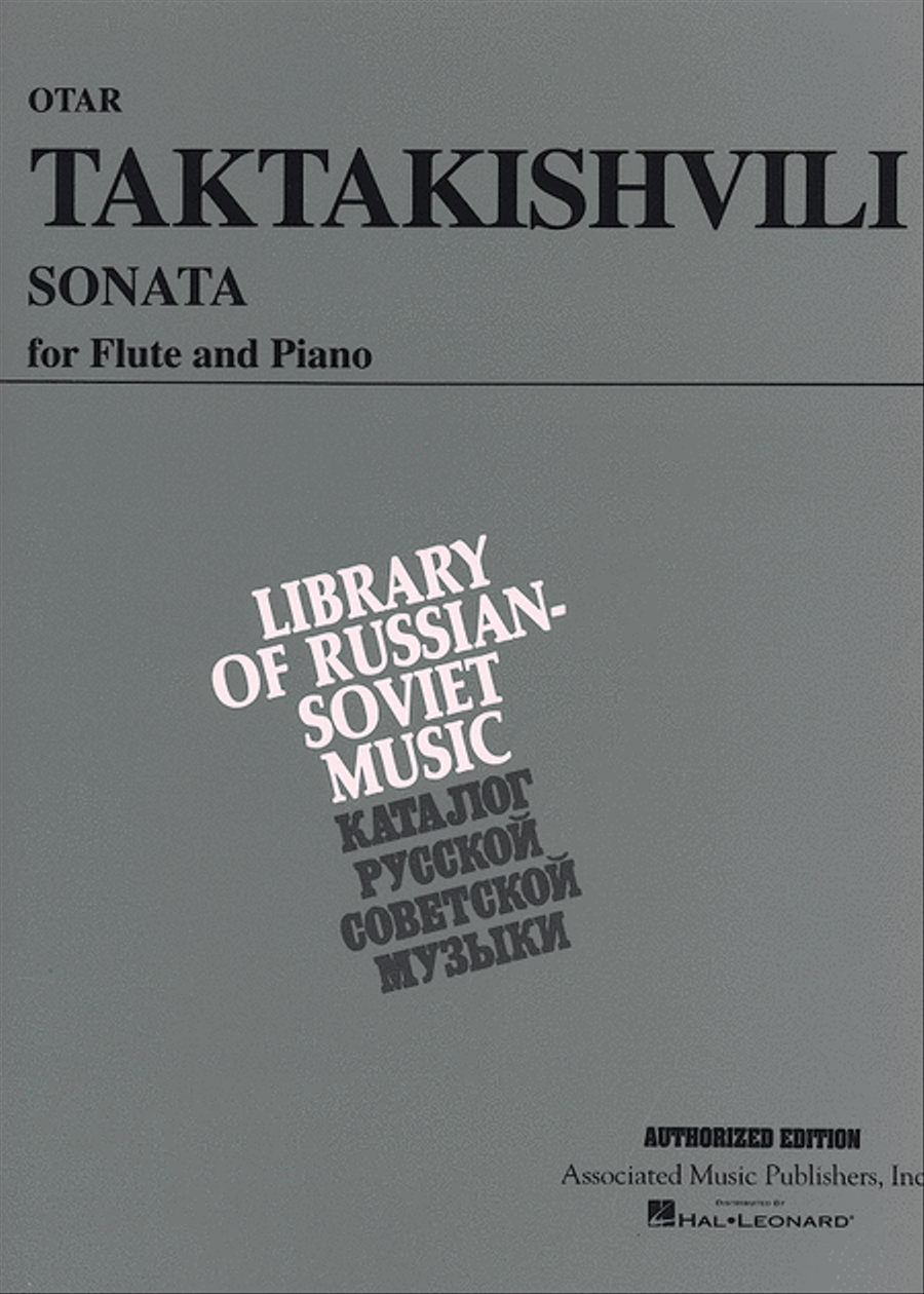 Book cover for Sonata for Flute