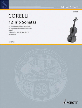 Trio Sonatas Op. 3, Nos. 7-9