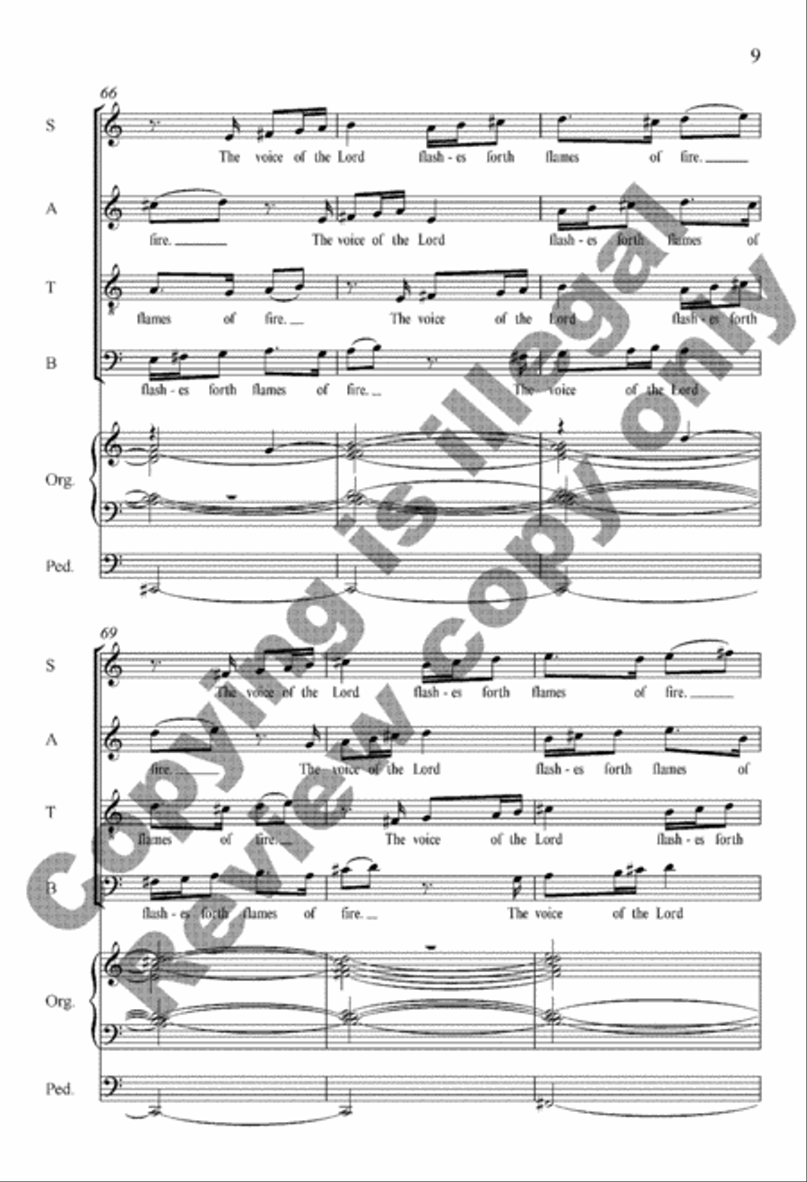 The Voice of the Lord 4-Part scores gallery preview page 9
