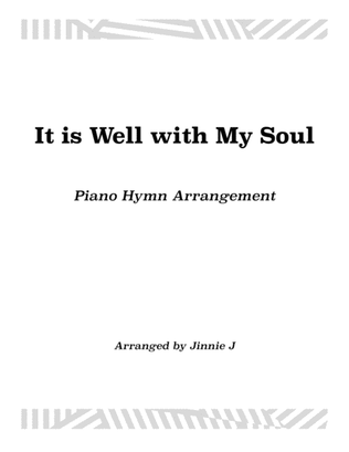 Book cover for It is Well with My Soul (Piano Hymn Arrangement)