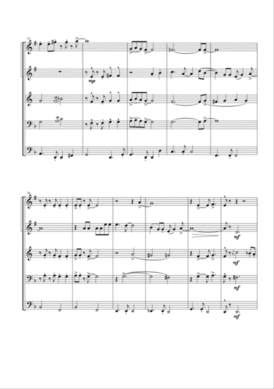 Mas Que Nada Brass Ensemble scores gallery preview page 4
