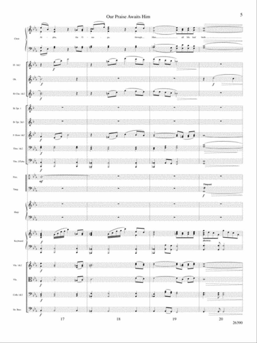 Our Praise Awaits Him Choir scores gallery preview page 6