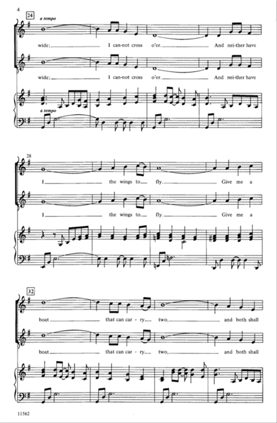 A Distant Shore (The Water Is Wide) Choir scores gallery preview page 3